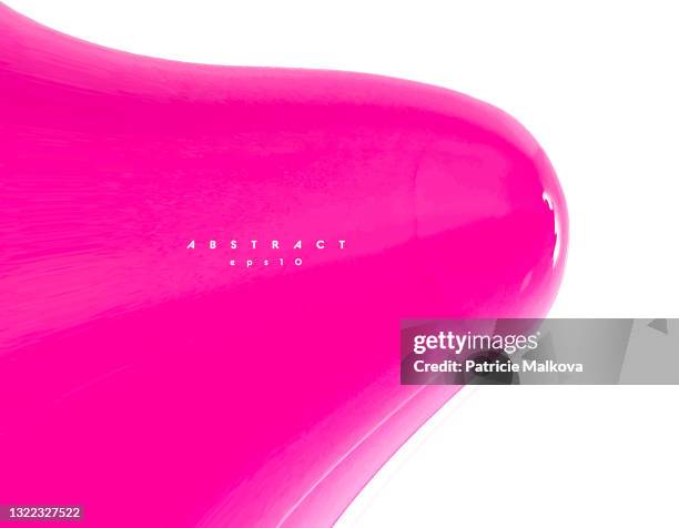 stockillustraties, clipart, cartoons en iconen met vector kosmetische achtergrond met roze nagellak grunge, samenstellingssamenstelling met uitstrijkjesvlek, kunst het schilderen, glanzende kleurentextuur, samenstellingsontwerpachtergrond, kunstborstelstreken, lipstickontwerp - nagellak
