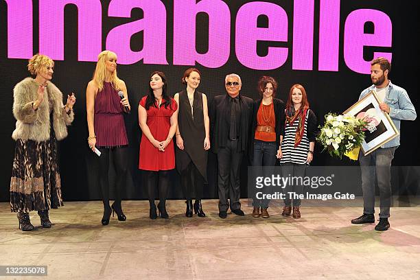 Lisa Feldmann, Editor-in-Chief of Annabelle, Claudia Laesser, Annabelle Award finalists Yvonne Reichmuth, Franziska Steck, Susanne Galliker and...