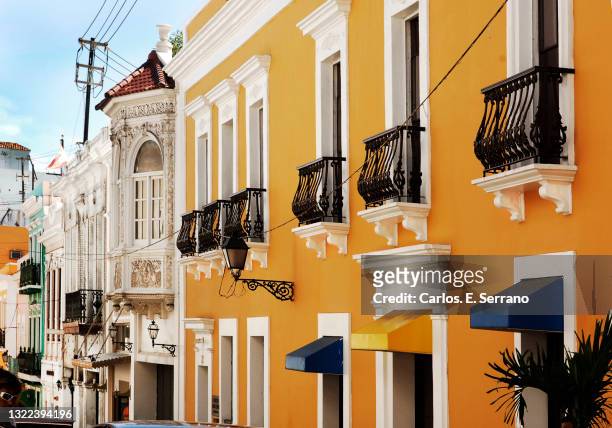 old san juan puerto rico - città di san juan portorico foto e immagini stock