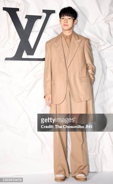 Actor Choi Woo-Sik attends a photo call of Louis Vuitton Opening Event at Louis Vuitton Maison Seoul on October 30, 2019 in Seoul, South Korea.