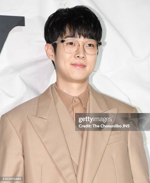 Actor Choi Woo-Sik attends a photo call of Louis Vuitton Opening Event at Louis Vuitton Maison Seoul on October 30, 2019 in Seoul, South Korea.