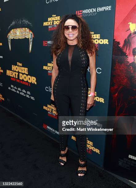 Joyce Hawkins attends the Black Carpet Premiere of Hidden Empire's new film "The House Next Door: Meet the Blacks 2" at Regal LA Live: A Barco...