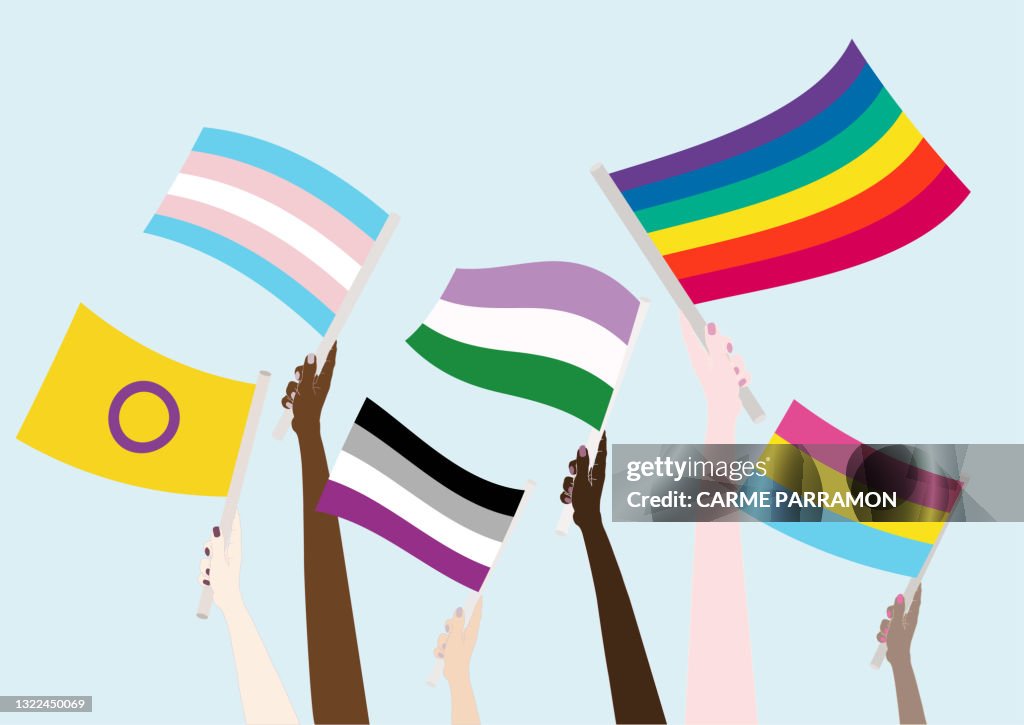 Banderas LGBTQIA. Mes del orgullo