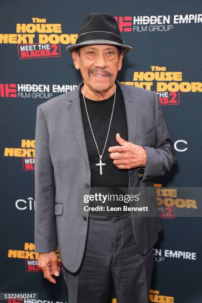 Danny Trejo attends the Black Carpet Premiere of Hidden Empire's new film "The House Next Door: Meet the Blacks 2" at Regal LA Live: A Barco...