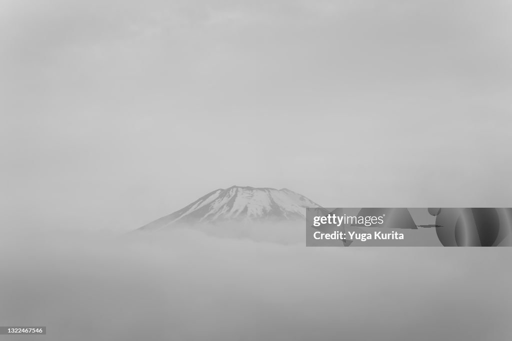 Mt. Fuji in Black and White