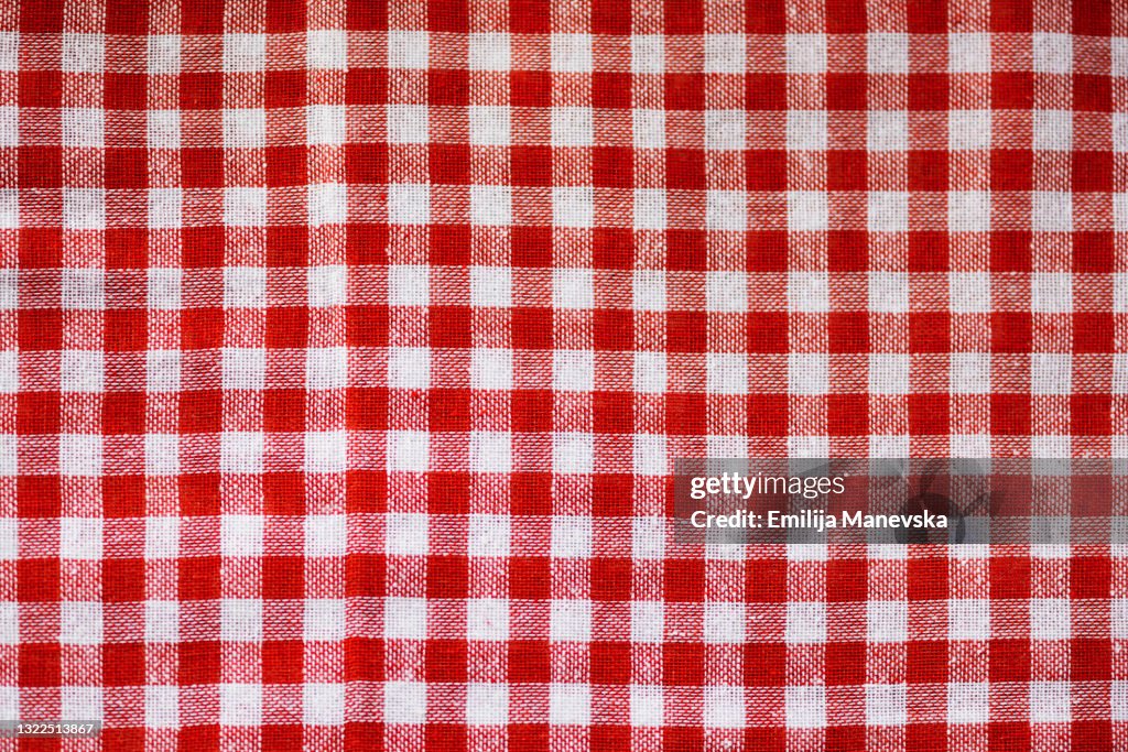 Red picnic blanket