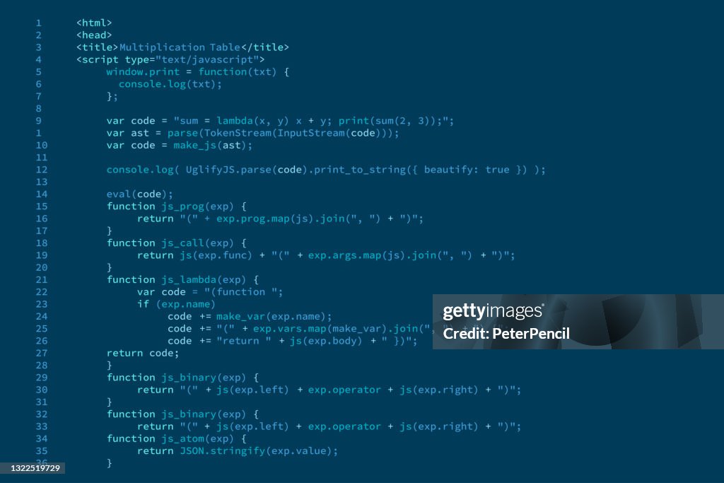 Program Code Software Digital Abstract Code Javascript Text Vector ...