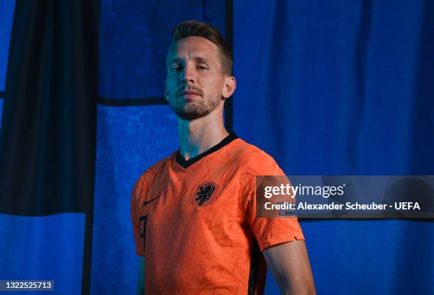 Luuk de Jong of the Netherlands poses during the official UEFA Euro 2020 media access day on June 07, 2021 in Zeist, Netherlands.