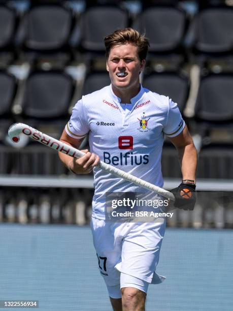 Tom Boon of Belgium during the Euro Hockey Championships match between Belgium and Russia at Wagener Stadion on June 8, 2021 in Amstelveen,...