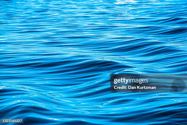 water background and abstract blue wave pattern textures - gezeiten stock-fotos und bilder