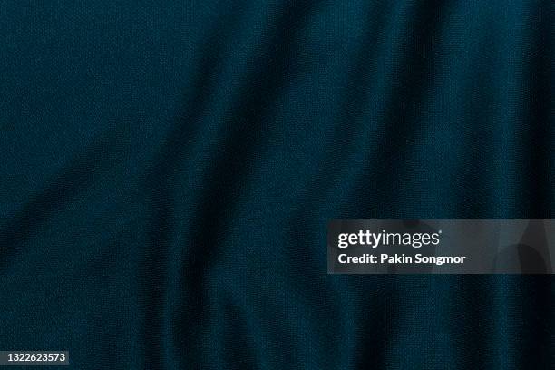 dark blue fabric cloth polyester texture and textile background. - jersey top stockfoto's en -beelden