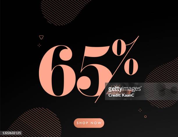 sale of special offers. discount with the number. percentage sign. stock illustration with abstract background. - number 75 stock illustrations