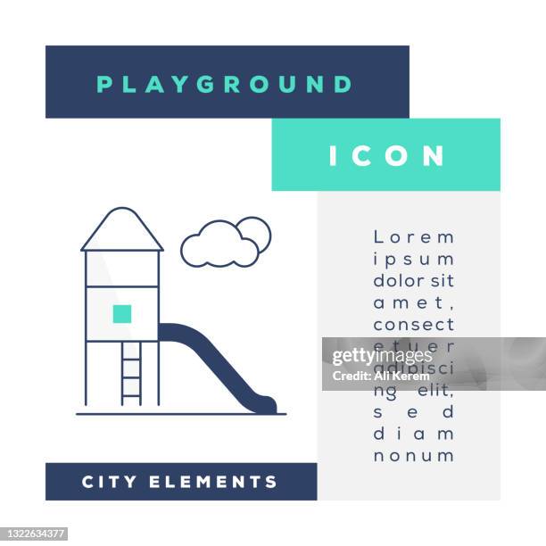 playground icon - empty playground stock illustrations