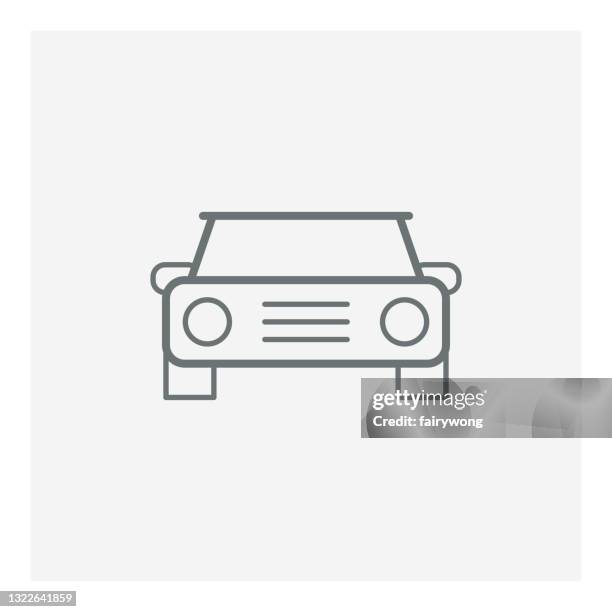 car icon - suv front stock illustrations