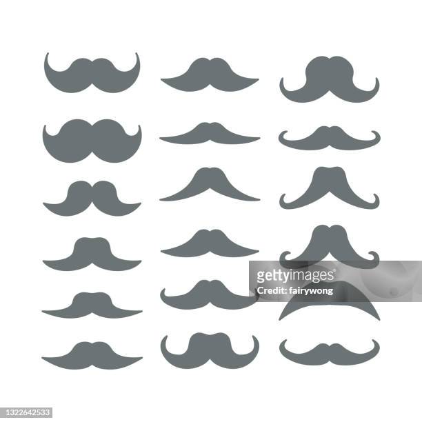 mustache icons - motor show stock illustrations