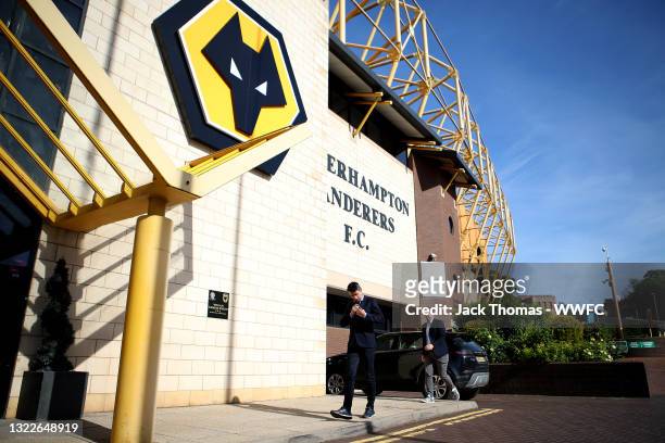 Bruno Lage tours Molineux Stadium for the first time after being appointed the new manager of Wolverhampton Wanderers with Matt Wild, General Manager...