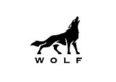 Wolf silhouette icon