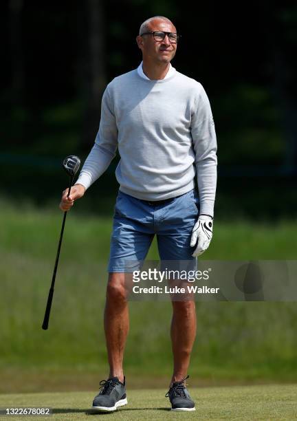Former Swedish professional football player, Henrik Larsson plays in the pro-am ahead of the Scandinavian Mixed Hosted by Henrik and Annika at Vallda...