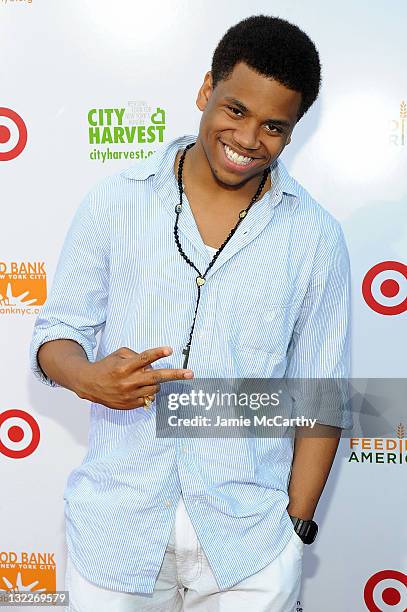 Tristan Wilds helped assemble 150,000 meals at the Target Party for Good - Making Meals to Feed Young Minds on June 29 as part of the 2010 National...