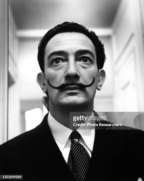 Portrait of Spanish artist Salvador Dali , 1950s.