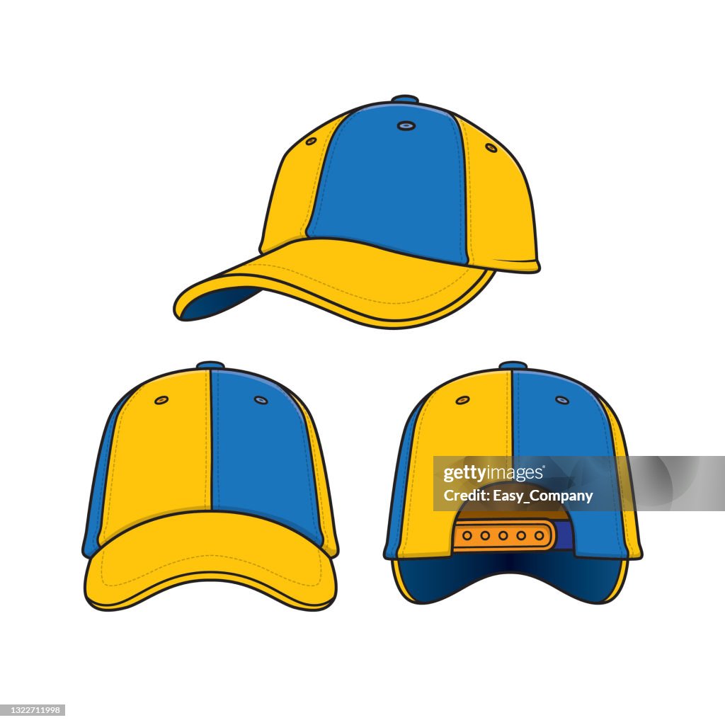 Cartoon caps for kids which is a vector illustration for preschool and home training for parents and teachers.