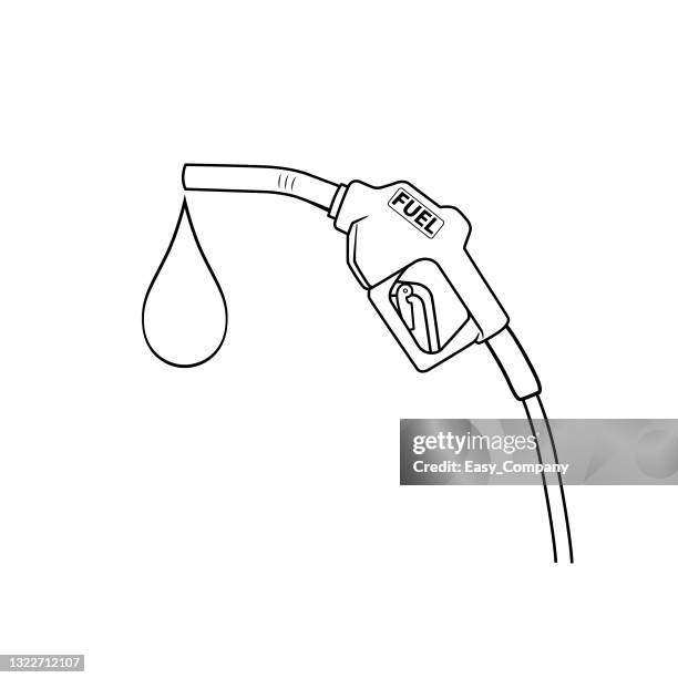 black and white cartoon fuel nozzle pictures for kids this is a vector illustration for preschool and home training for parents and teachers. - gas tank stock illustrations