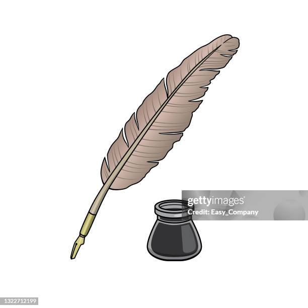 Cartoon Quill Pen For Kids This Is A Vector Illustration For