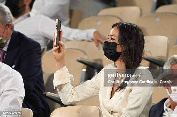 Alizé Lim attends the French Open 2021 at Roland Garros on June 09, 2021 in Paris, France.