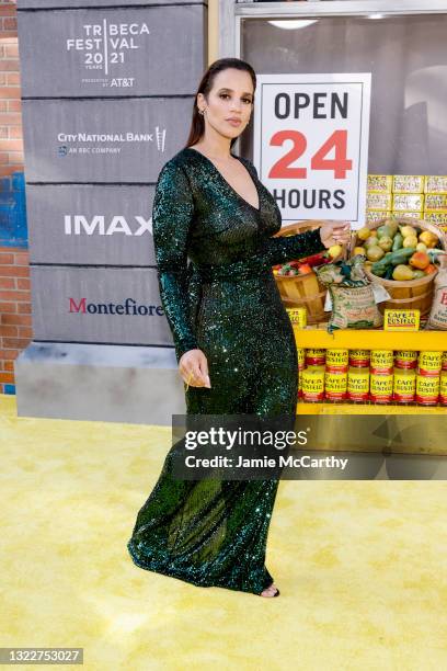 Dascha Polanco attends the "In The Heights" Opening Night Premiere during the 2021 Tribeca Festival at United Palace Theater on June 09, 2021 in New...