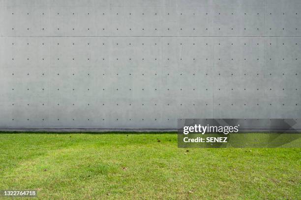 empty studio background - grey concrete wall stock-fotos und bilder