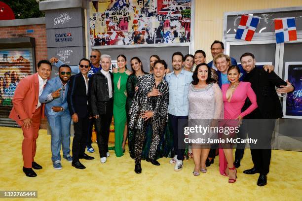 Jon M. Chu, Marc Anthony, Christopher Jackson, Mitchell Travers, Melissa Barrera, Dascha Polanco, Leslie Grace, Anthony Ramos, Lin-Manuel Miranda,...