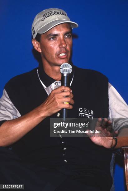 Tom Pernice Jr attends the press conference during the AT&T Pebble Beach Pro Am on August 17, 1998 in Pebble Beach, California.