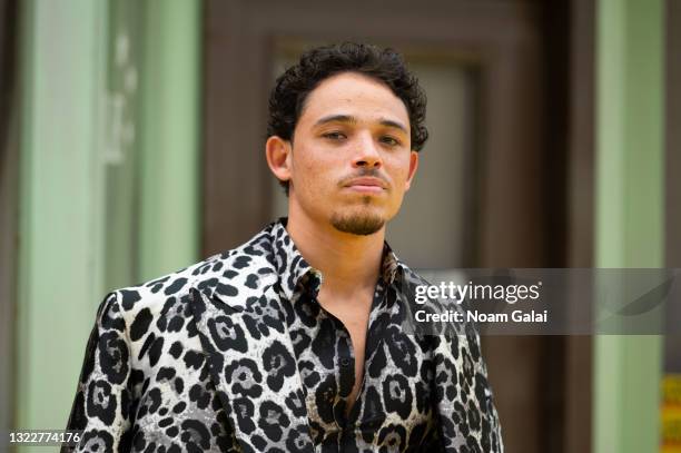 Anthony Ramos attends the opening night premiere of 'In The Heights' during 2021 Tribeca Festival at United Palace Theater on June 09, 2021 in New...