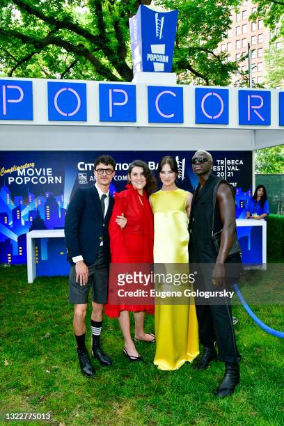 Jacob Bixenman , Hari Nef and Moses Sumney attend the Tribeca Festival Screening In The Heights Hosted By City National Bank and Montefiore-Einstein...