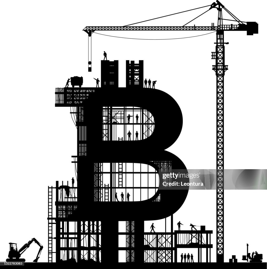 Making Bitcoin High-Res Vector Graphic - Getty Images