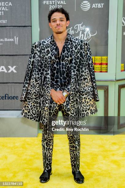 Anthony Ramos attends "In The Heights" 2021 Tribeca Festival opening night premiere at United Palace Theater on June 09, 2021 in New York City.