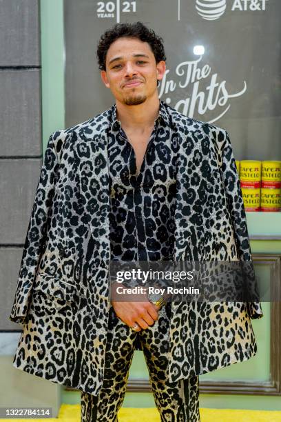 Anthony Ramos attends "In The Heights" 2021 Tribeca Festival opening night premiere at United Palace Theater on June 09, 2021 in New York City.