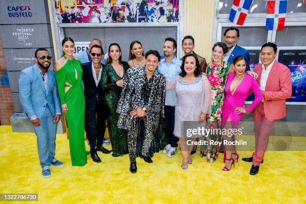 Marc Anthony, Christopher Jackson, Mitchell Travers, Melissa Barrera, Jon M. Chu, Dascha Polanco, Anthony Ramos, Leslie Grace, Lin-Manuel Miranda,...