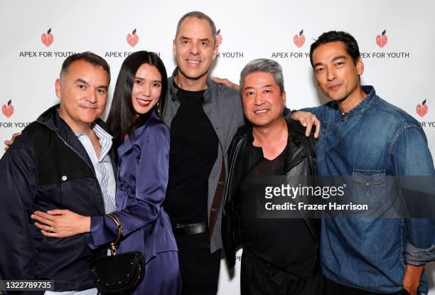 Jaime Garcia, Tao Okamoto, Barry Beed, George Yang and Tenzin Wild and attend the APEX for Youth 29th annual Inspiration Awards on June 09, 2021 in...
