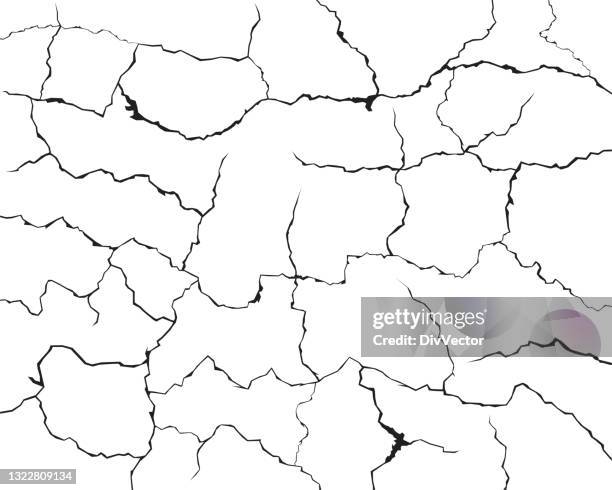 cracked wall background - cracked stock illustrations