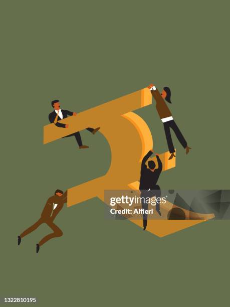 saving rupee - rupee stock illustrations