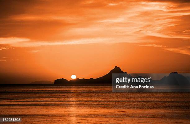 sunset at san carlos, mexico - san carlos stock pictures, royalty-free photos & images