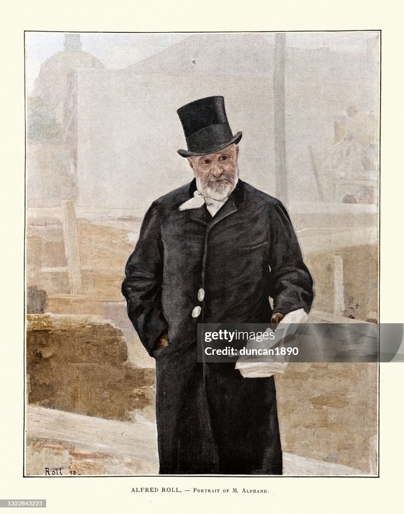 Portrait Of Adolphe Alphand After Alfred Philippe Roll 19th Century