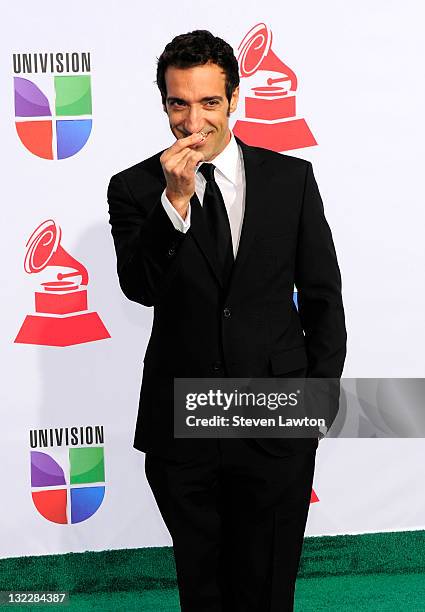 Musician Mala Suerte arrives at the 12th annual Latin GRAMMY Awards at the Mandalay Bay Resort & Casino on November 10, 2011 in Las Vegas, Nevada.