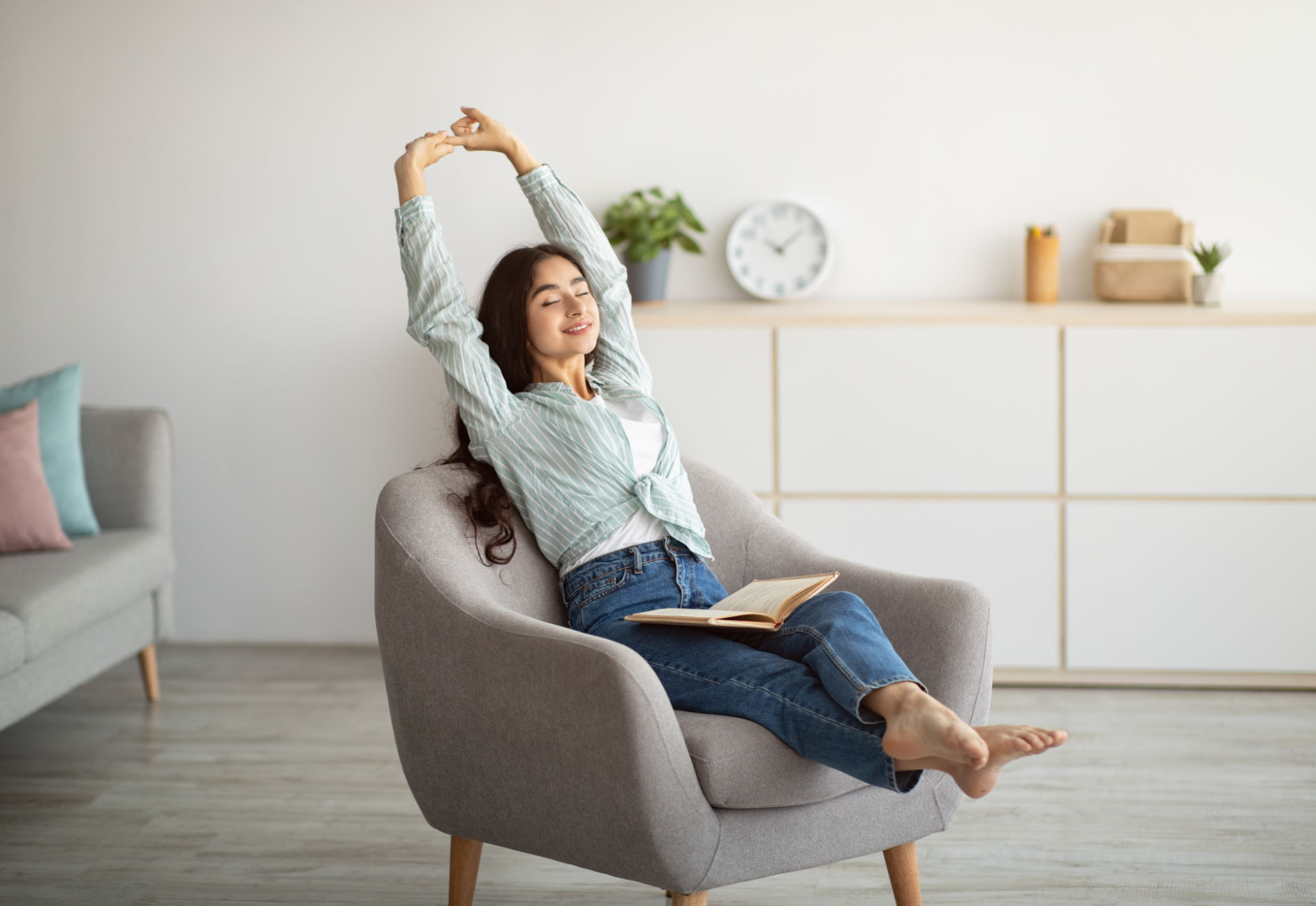 woman relaxed after mammogram
