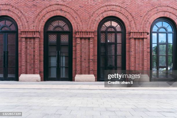 city square in front of modern buildings - store window stock pictures, royalty-free photos & images