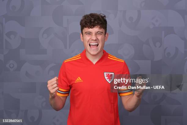 Daniel James of Wales poses during the official UEFA Euro 2020 media access day on June 09, 2021 in Baku, Azerbaijan.