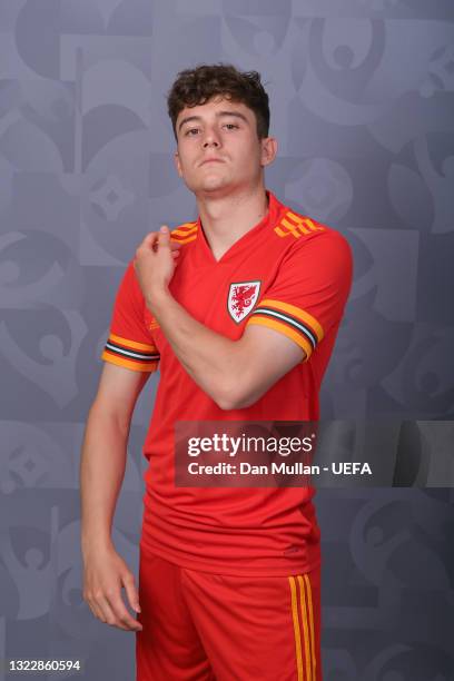 Daniel James of Wales poses during the official UEFA Euro 2020 media access day on June 09, 2021 in Baku, Azerbaijan.