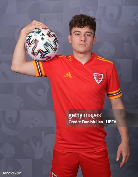 Daniel James of Wales poses during the official UEFA Euro 2020 media access day on June 09, 2021 in Baku, Azerbaijan.