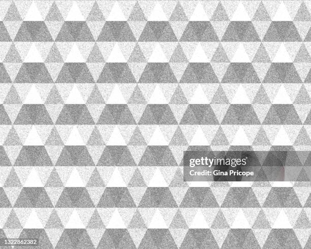 triangle shapes on seamless pattern - grayscale pattern stock pictures, royalty-free photos & images